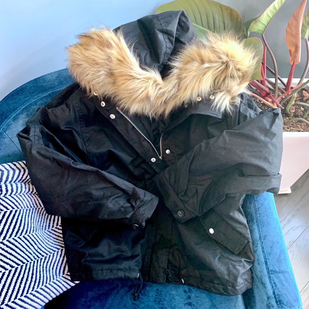 🏷Montana Fur Parker Coat Black - Picture 4 of 6